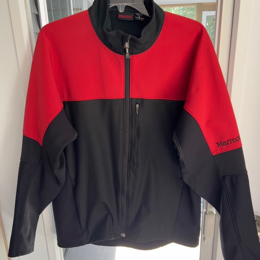 Marmot Jacket Mens Red Ski Snowboarding Snow Jacket Parka Full Zip Size L